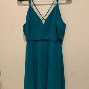 Blue/Green mini dress